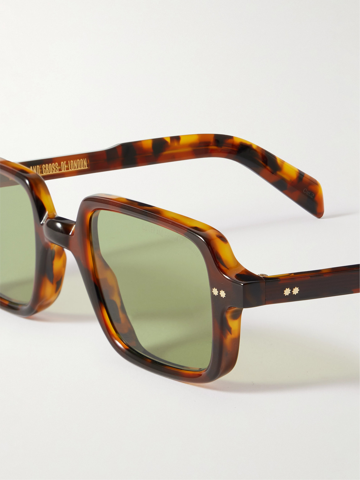 Cutler And Gross Gr02 Rectangle-frame Tortoiseshell Acetate Sunglasses In Tortoiseshell