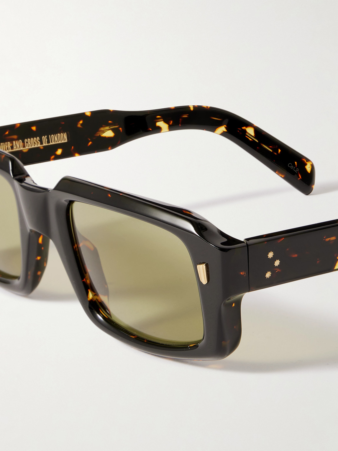 Cutler And Gross Square-frame Acetate Sunglasses In Black