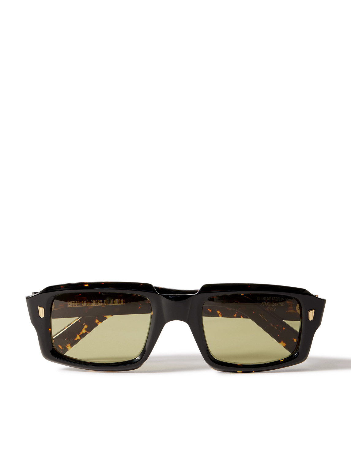 Cutler And Gross Square-frame Acetate Sunglasses In Black