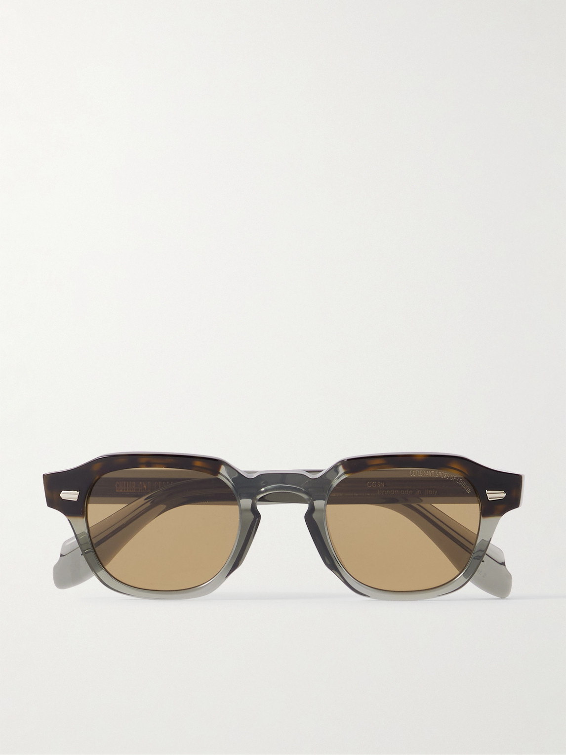 Cutler and Gross Round-Frame Acetate and Silver-Tone Sunglasses - Men