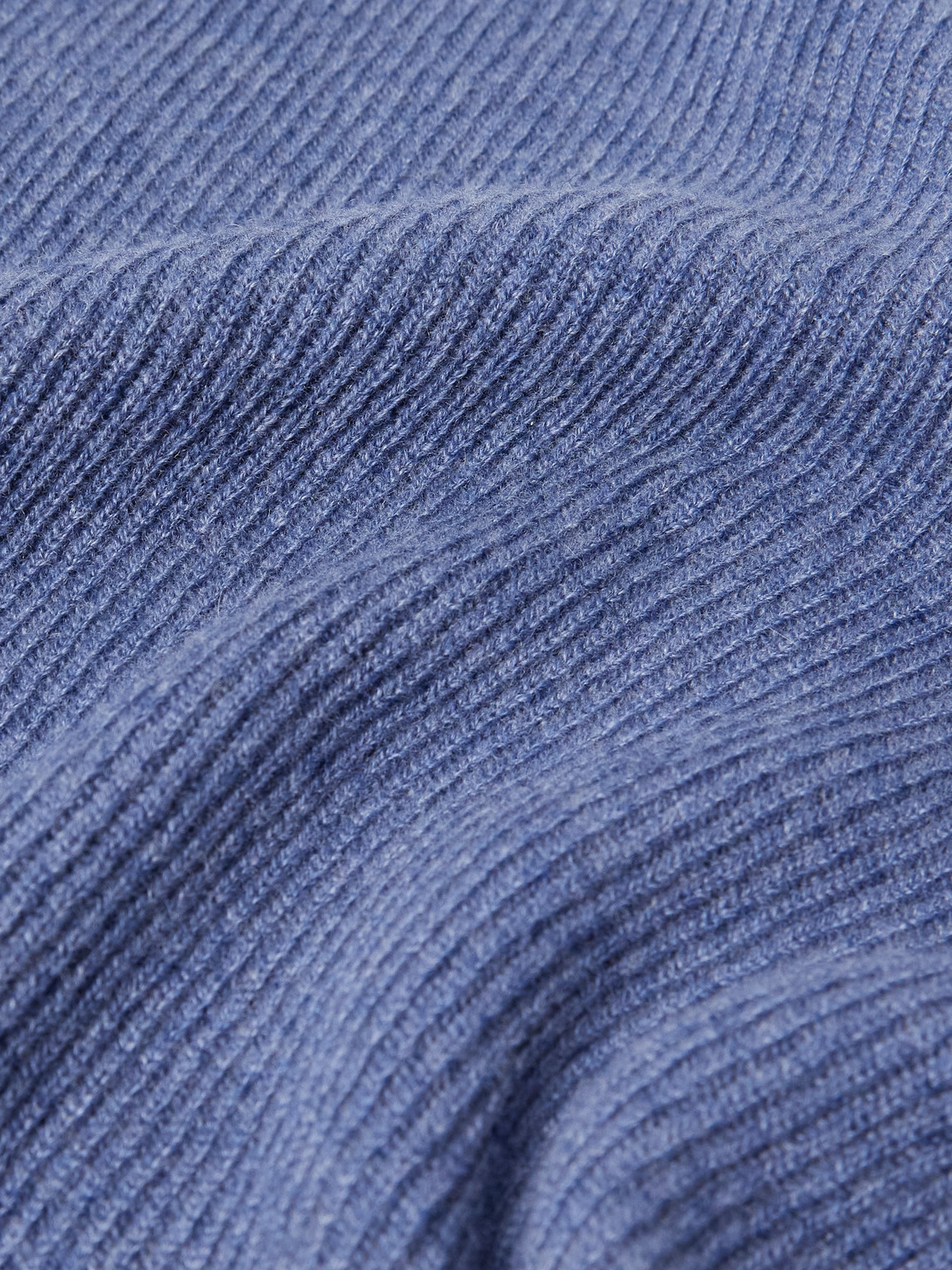 Peter Millar Ribbed Cashmere-blend Sweater In Blue