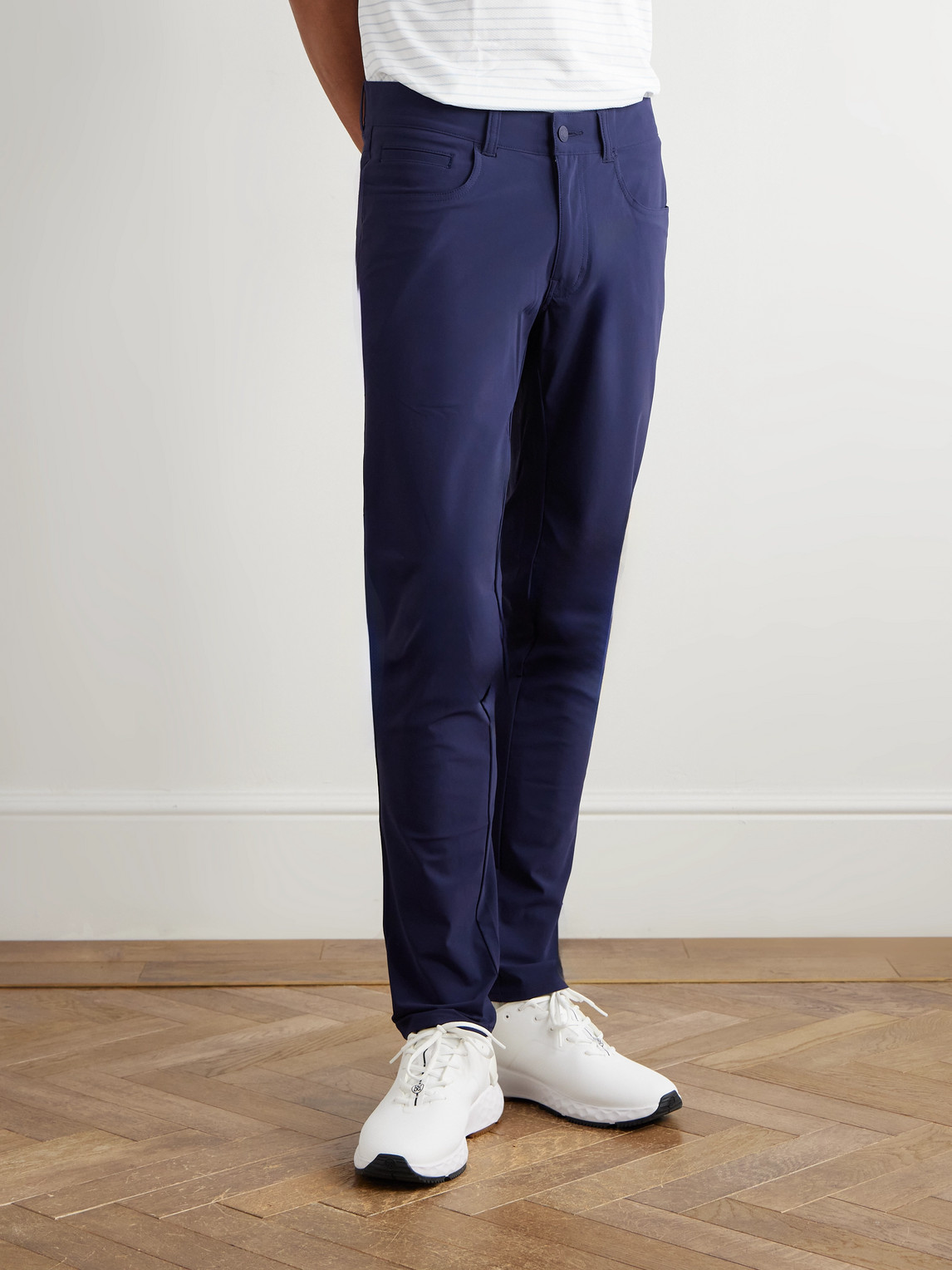  Peter Millar - Bingham Performance Slim-fit Straight-leg Tech-shell Golf Trousers - Men - Blue - Uk/us 30 