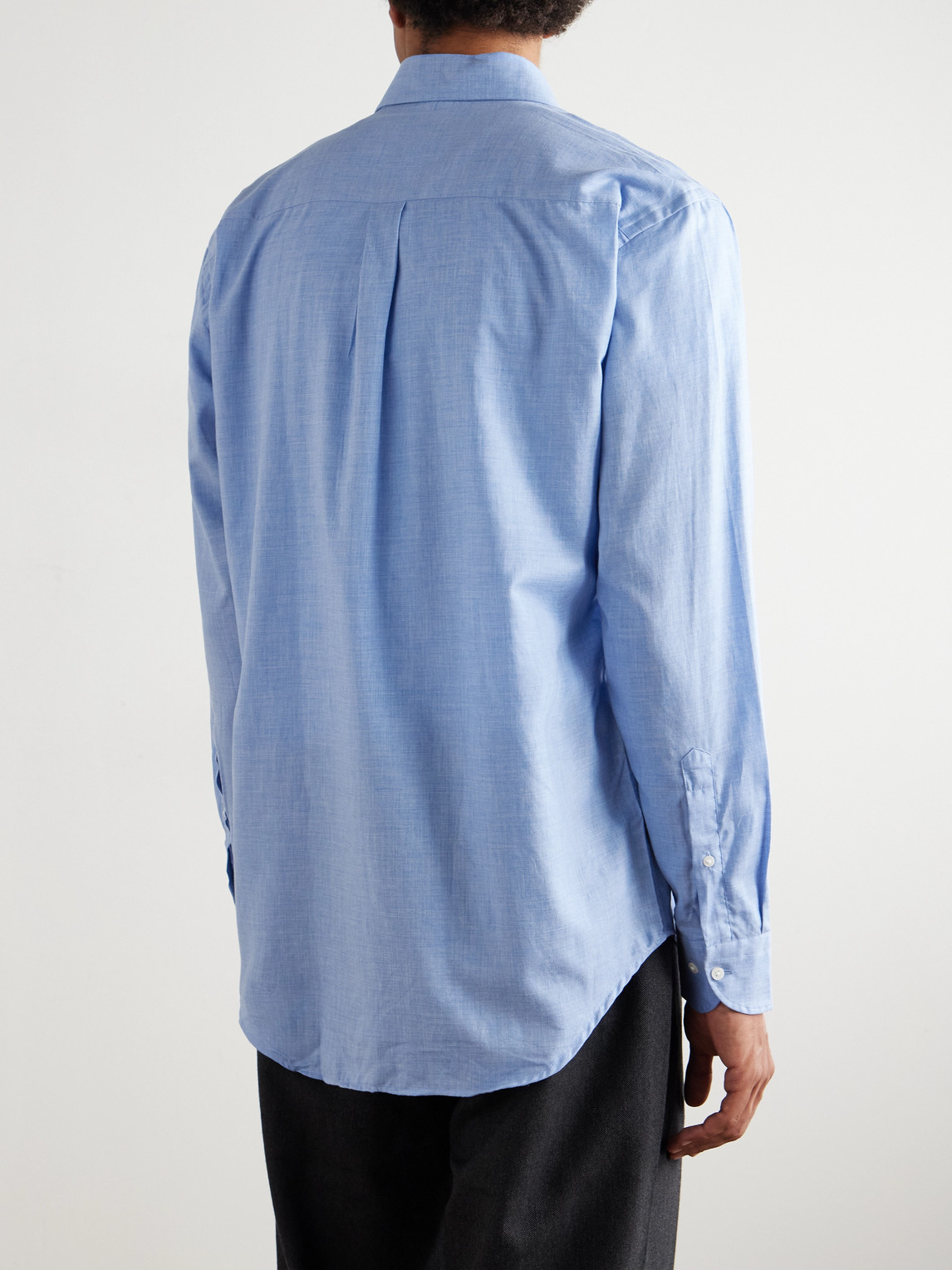 Peter Millar Highlands Cotton Shirt In Blue