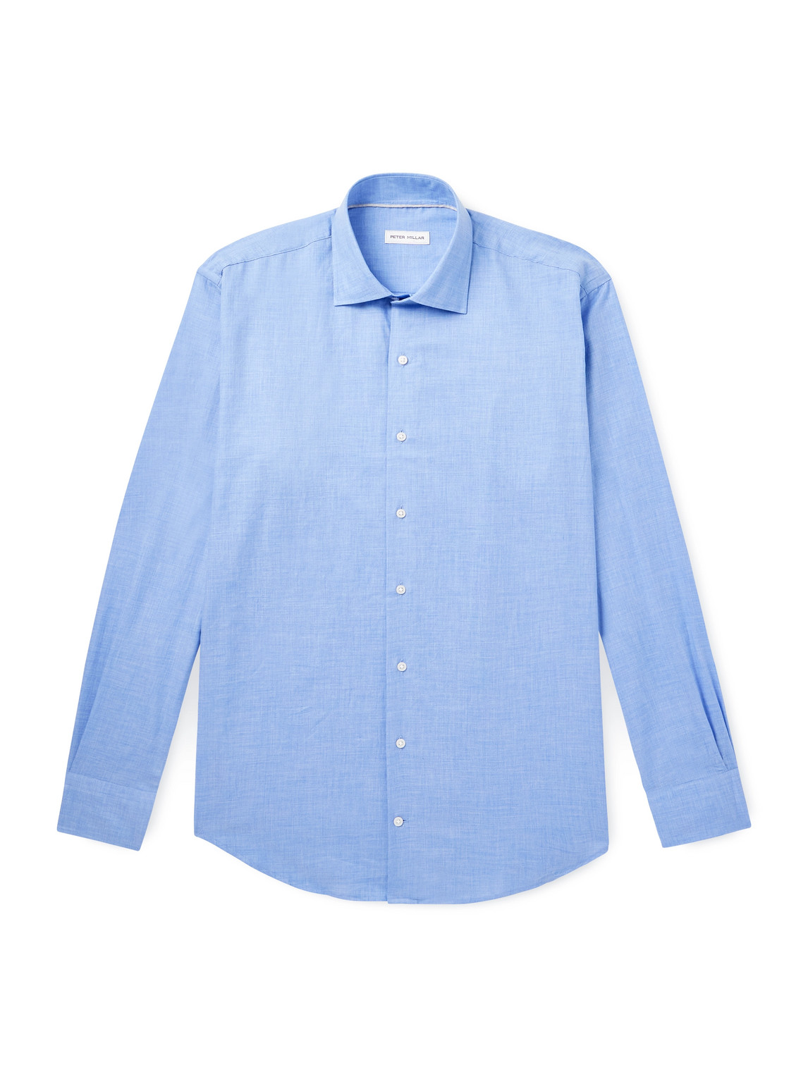 Peter Millar Highlands Cotton Shirt In Blue