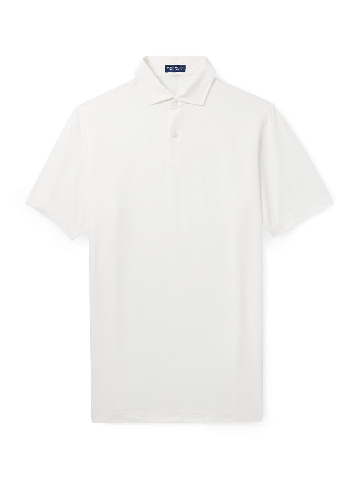 Peter Millar Albatross Pima Cotton-blend Piqué Polo Shirt In White
