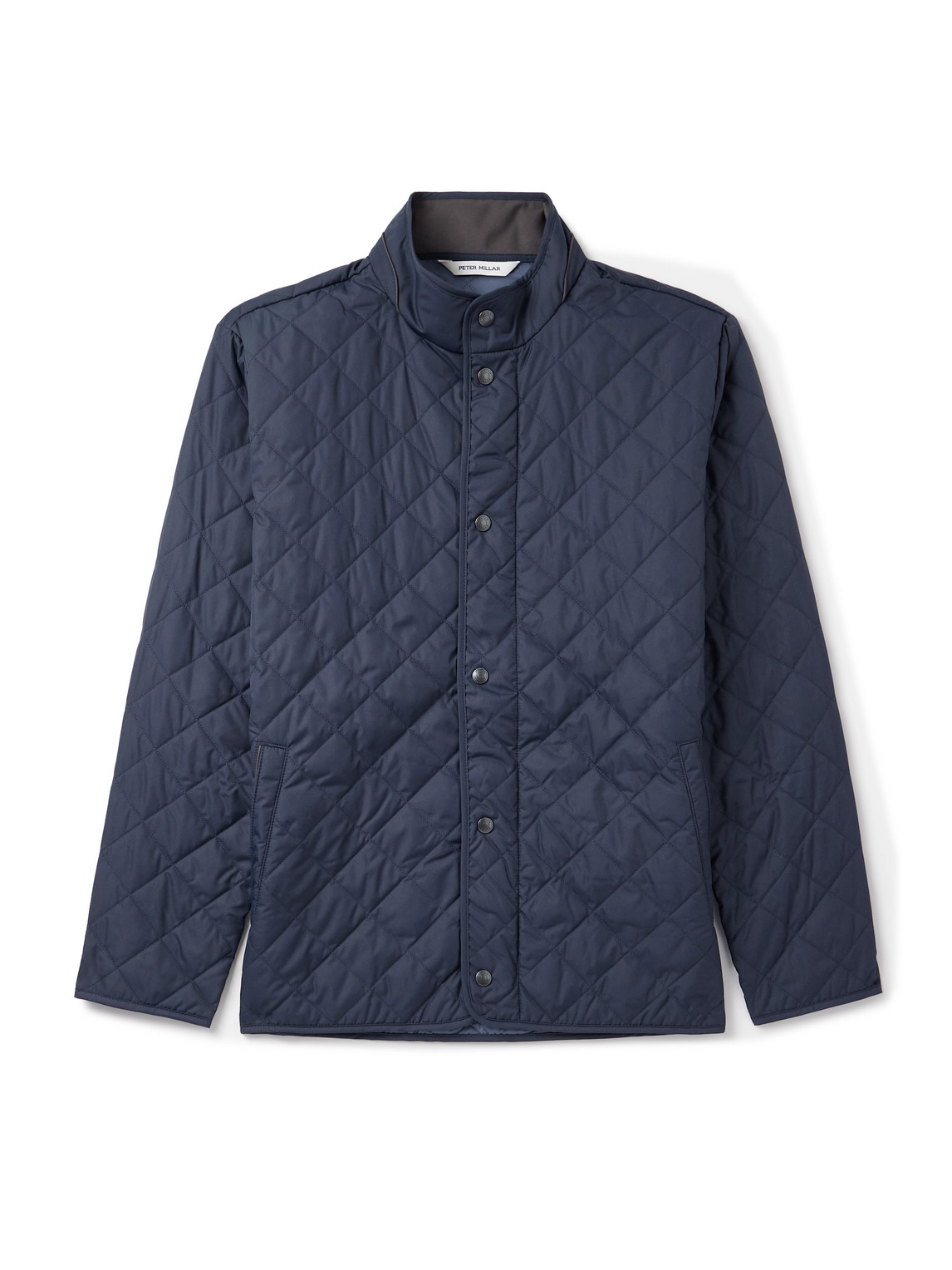 Peter Millar Suffolk Quilted Recycled-shell Coat In Blue