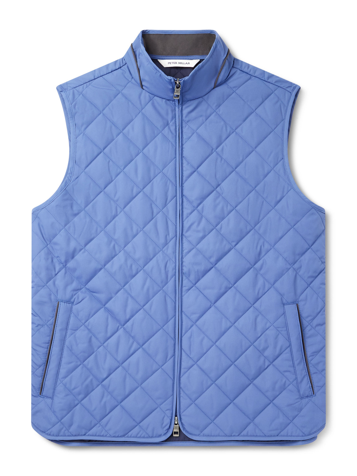 Peter Millar Essex Quilted Padded Recycled-shell Gilet In Blue