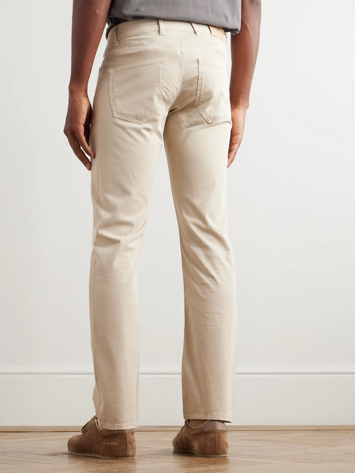  Peter Millar - Wayfare Slim-fit Stretch-tencel™ And Cotton-blend Twill Trousers - Men - Neutrals - Uk/us 30 