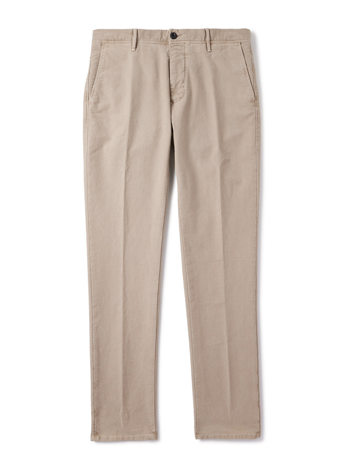 Slim-Fit Tricochino Trousers