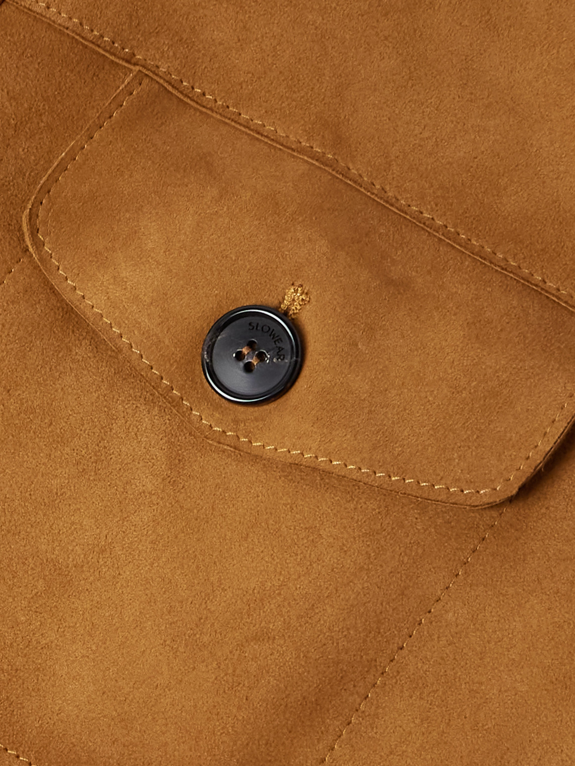 Incotex Montedoro Suede Overshirt In Brown