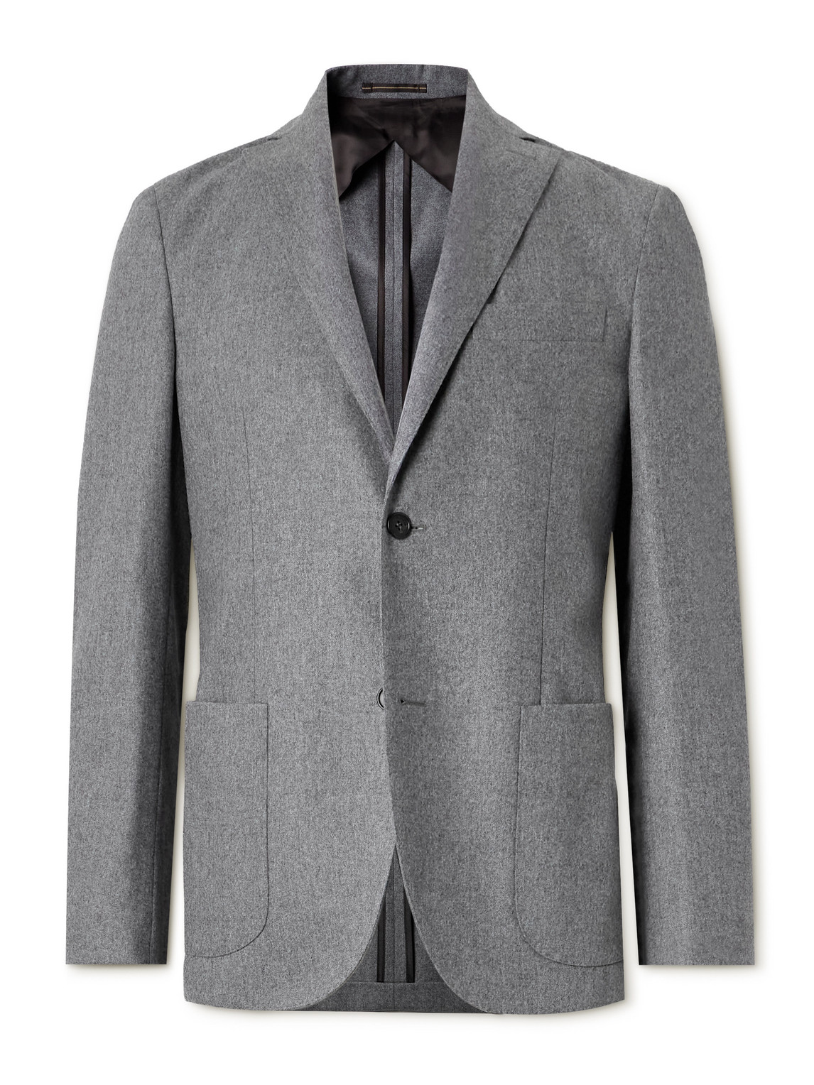 Incotex Slim-fit Wool-blend Blazer In Gray