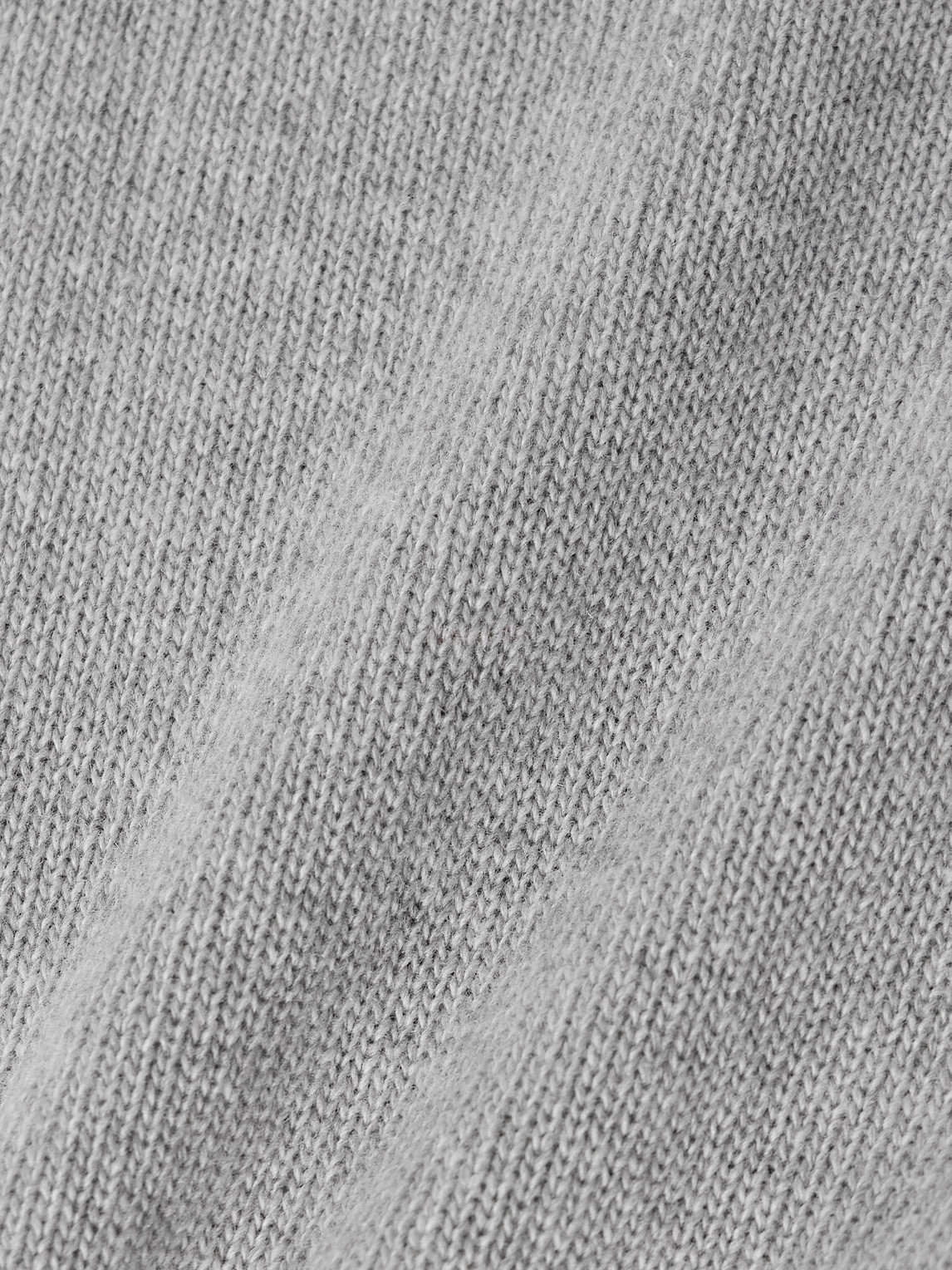 Incotex Zanone Slim-fit Virgin Wool And Cashmere-blend Sweater In Gray