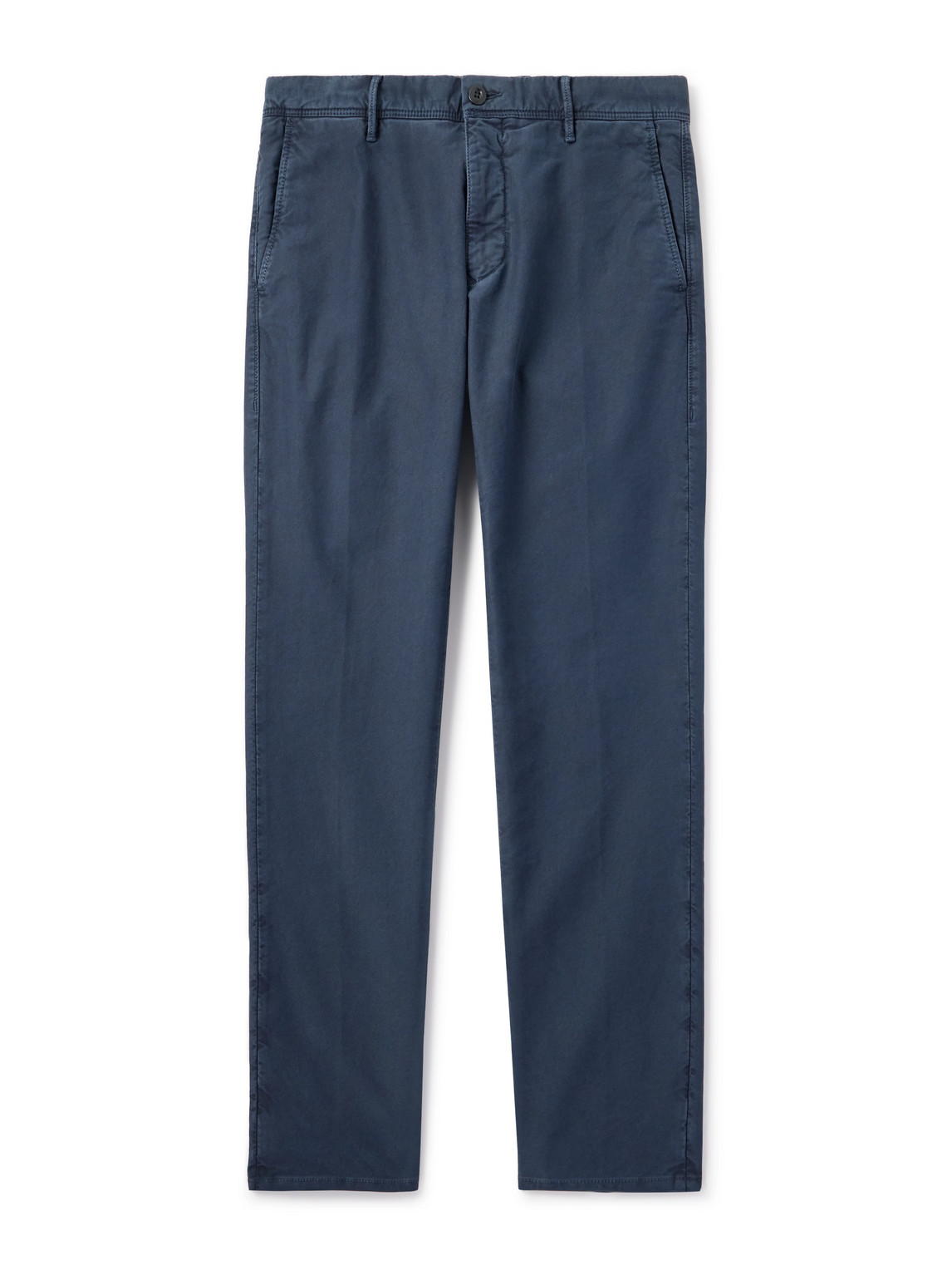 Slim-Fit Garment-Dyed Tricochino Trousers