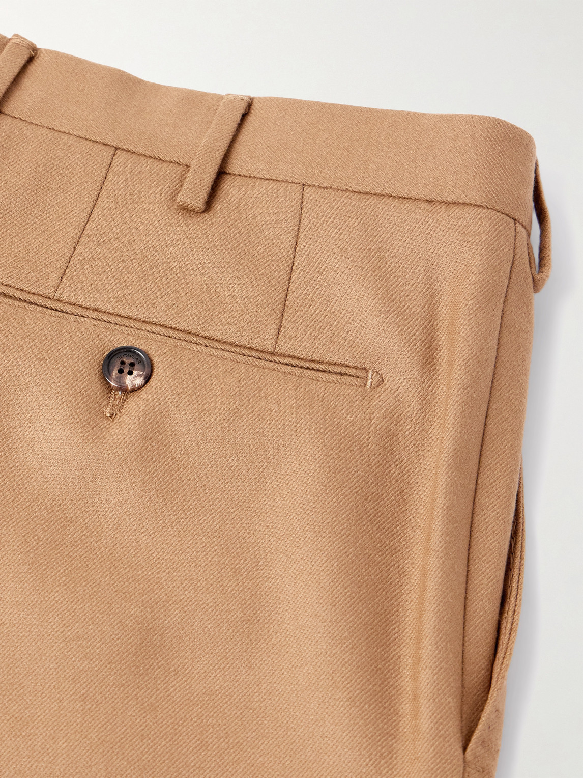 Incotex Slim-fit Wool And Cashmere-blend Twill Suit Trousers In Neutral