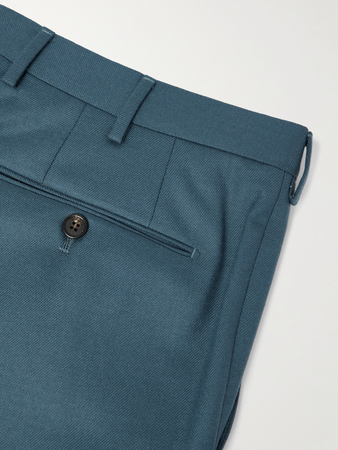 Incotex Slim-fit Wool And Cashmere-blend Twill Suit Trousers In Blue