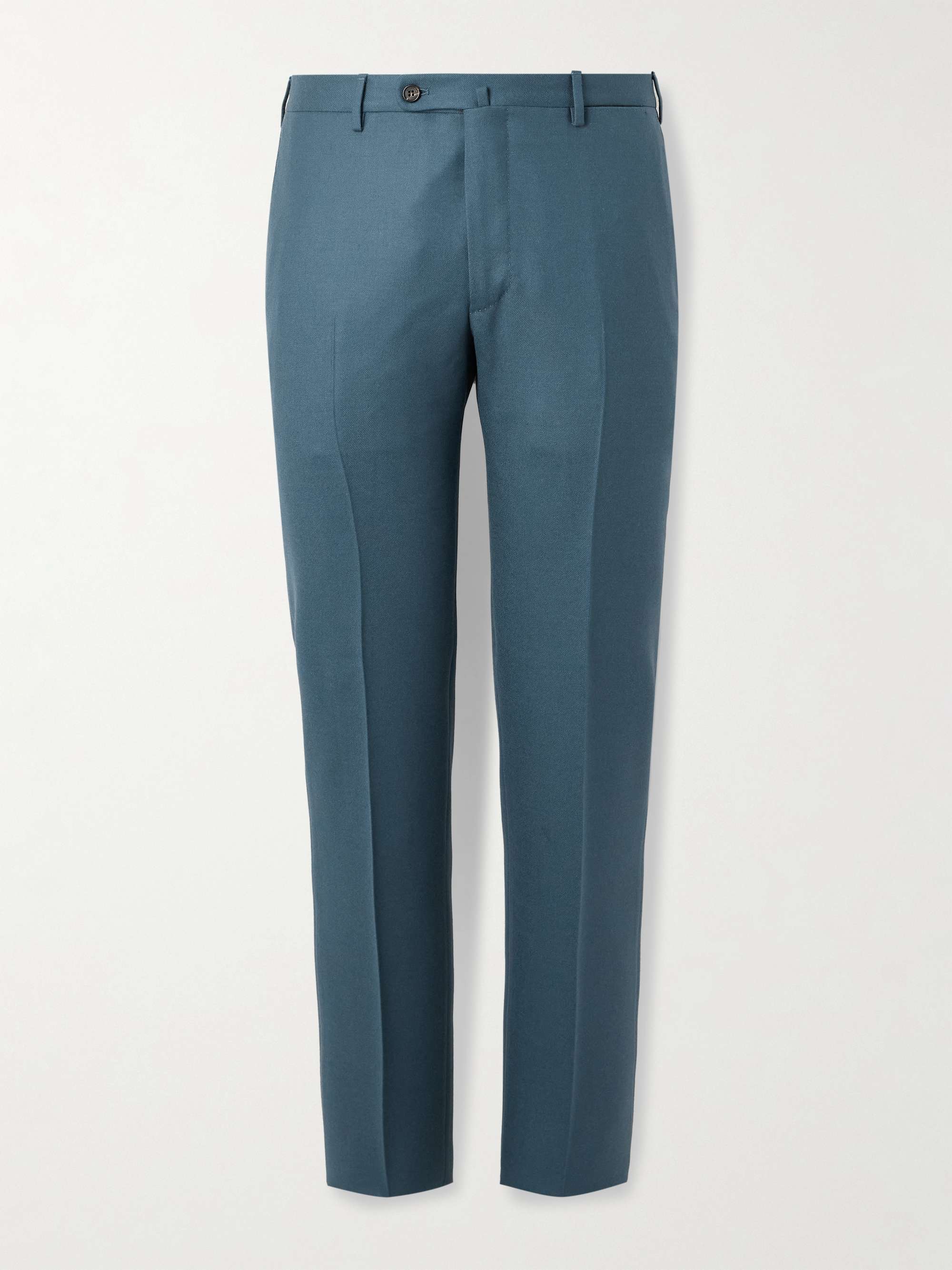 INCOTEX Slim-Fit Wool and Cashmere-Blend Twill Suit Trousers