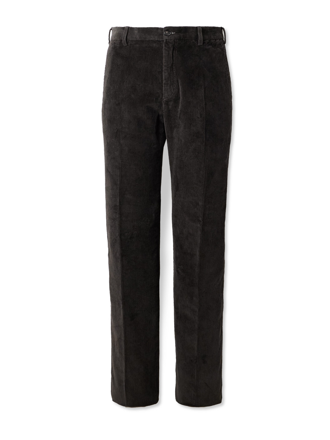 Straight-Leg Cotton-Blend Corduroy Trousers