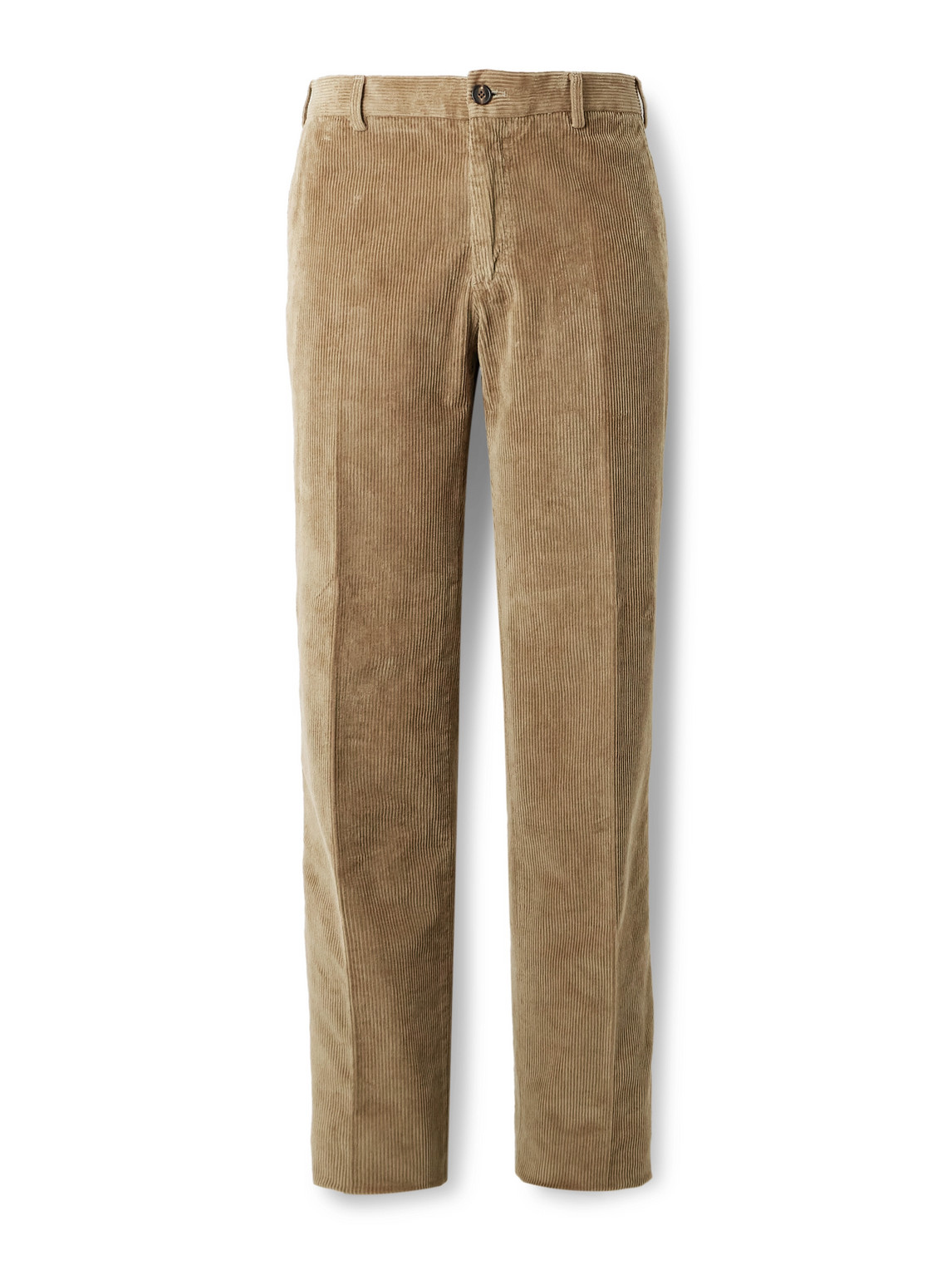 Straight-Leg Cotton-Blend Corduroy Trousers