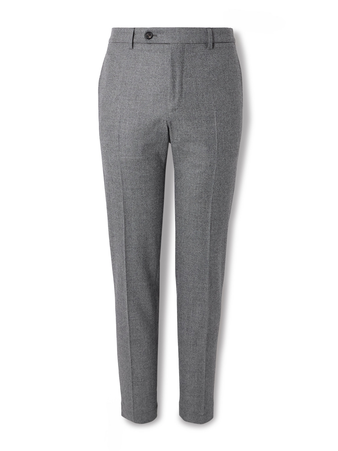 Incotex Slim-fit Tapered Virgin Wool-blend Houndstooth Trousers