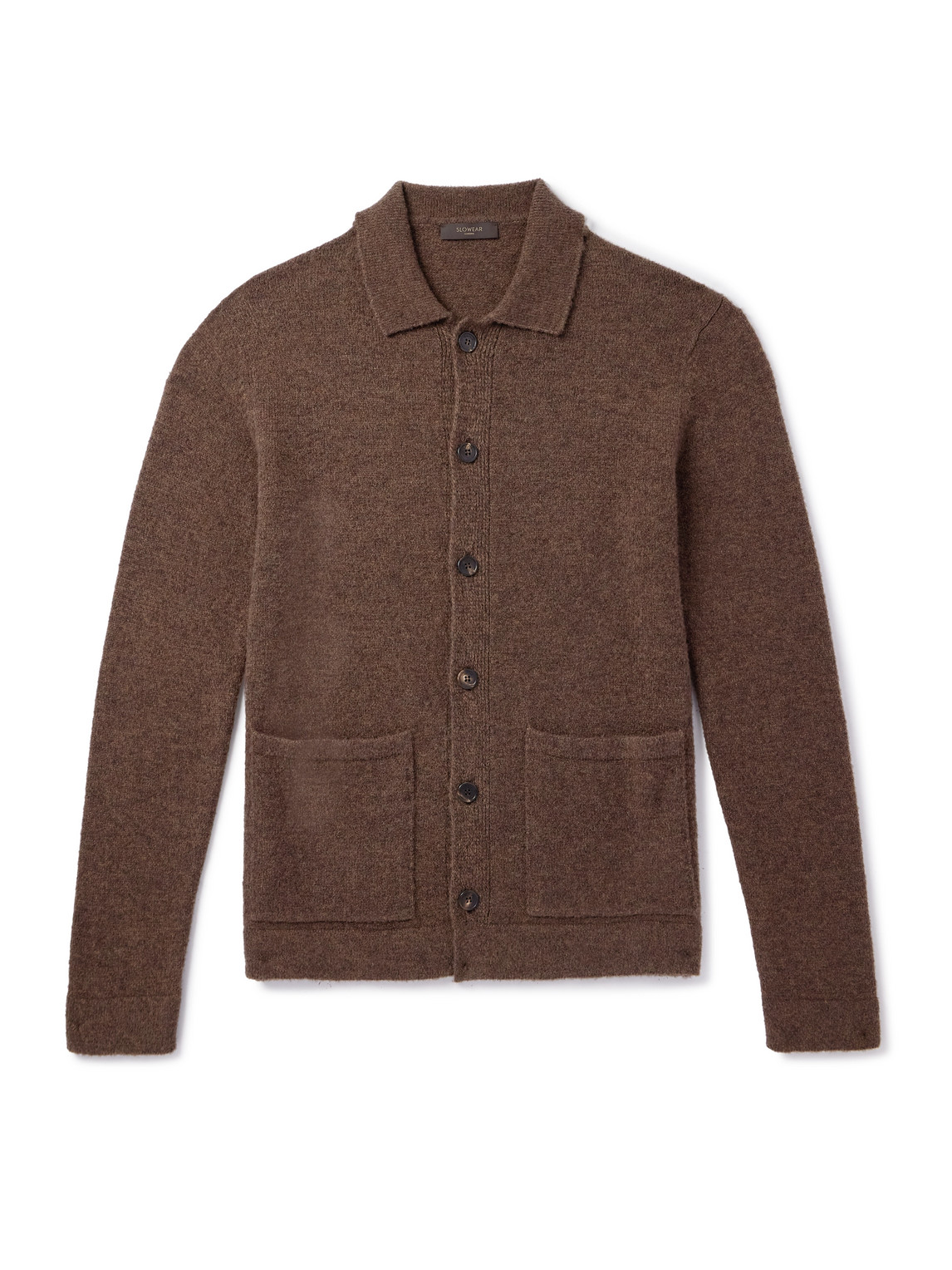 Zanone Brushed Virgin Wool-Blend Cardigan