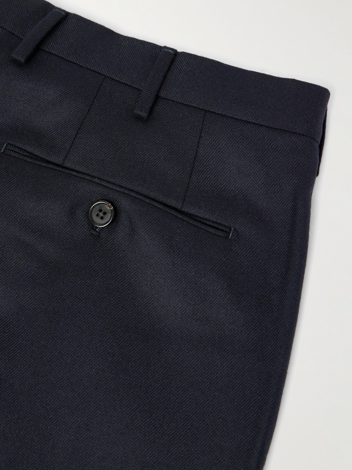 Incotex Slim-fit Wool And Cashmere-blend Twill Suit Trousers In Blue