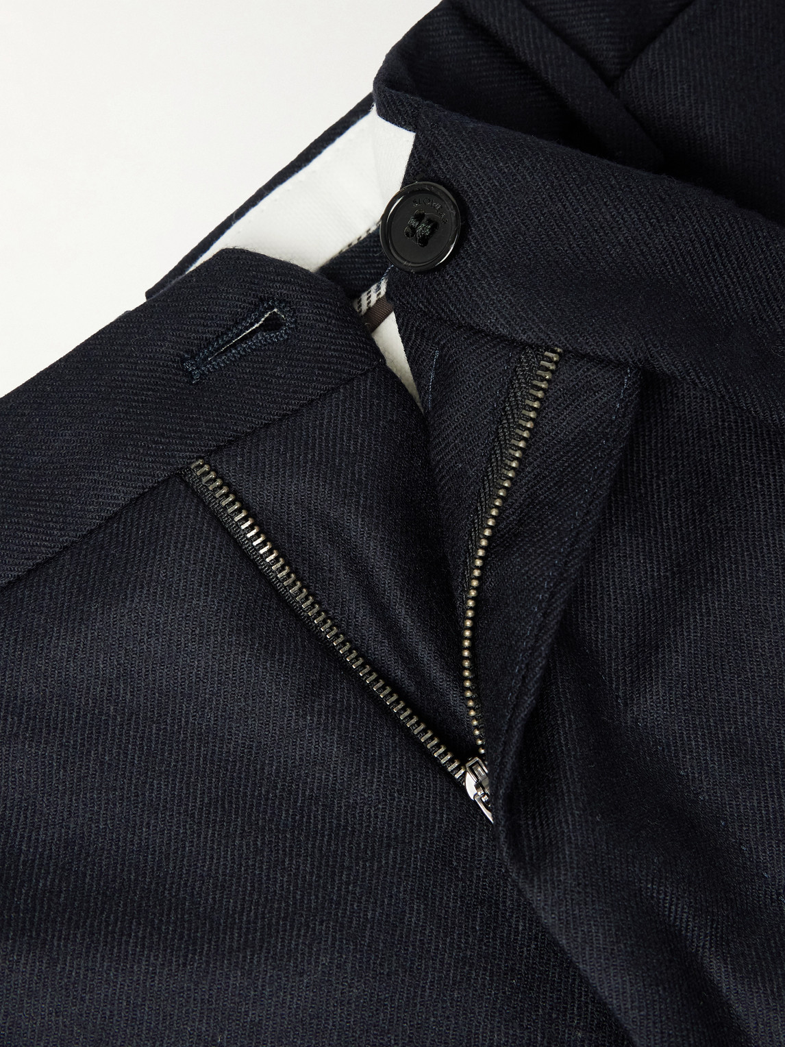 Incotex Slim-fit Wool And Cashmere-blend Twill Suit Trousers In Blue