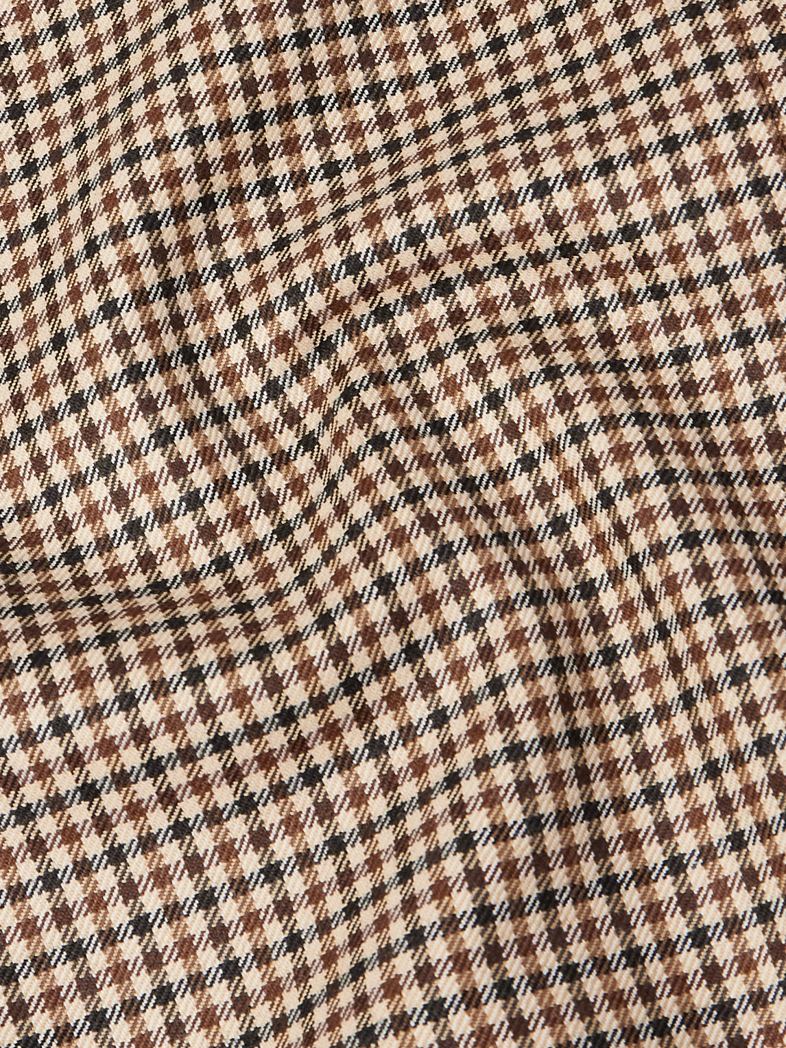 Incotex Checked Wool Blouson Jacket In Brown