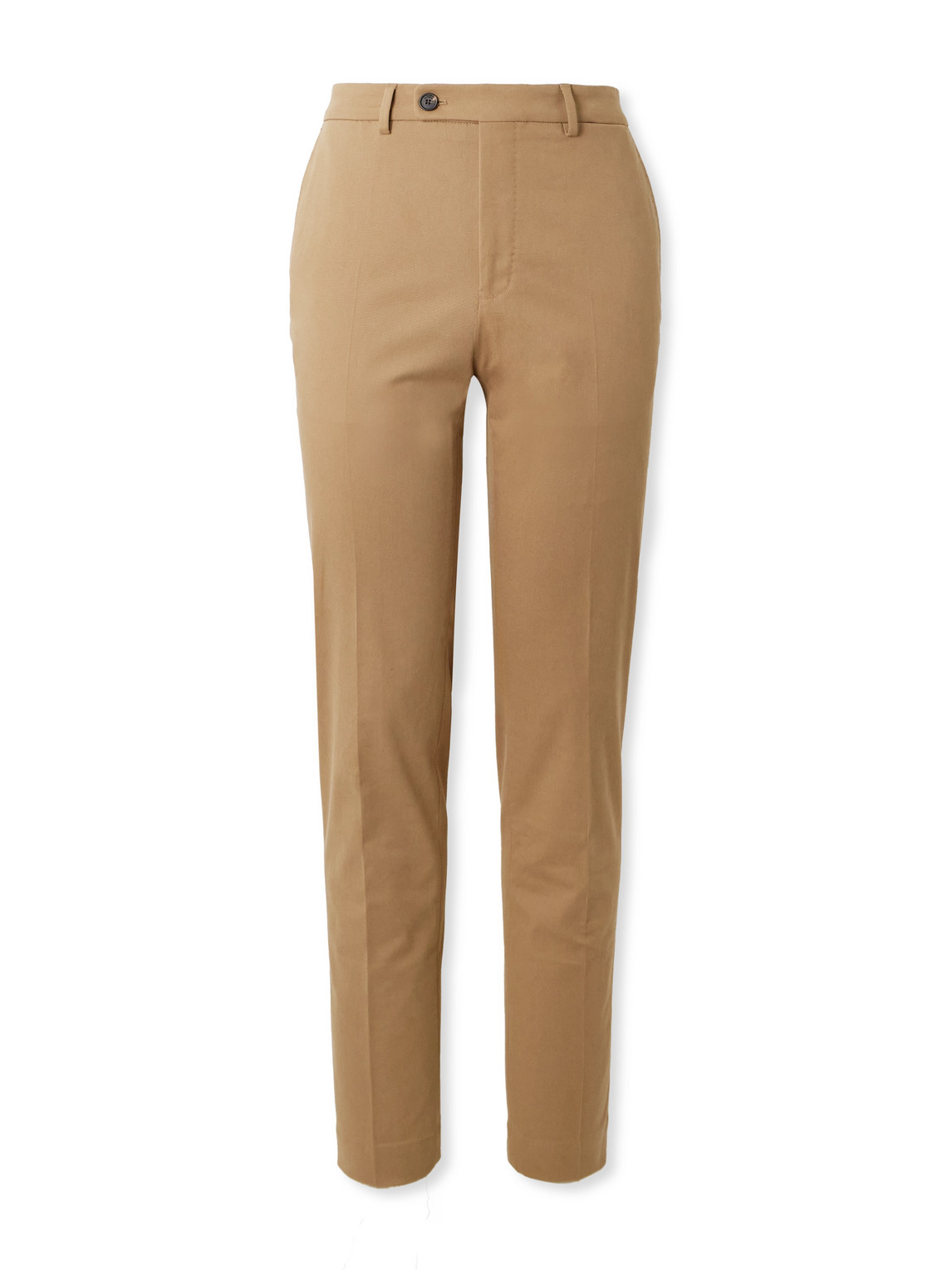 Slim-Fit Cotton-Blend Gabardine Trousers