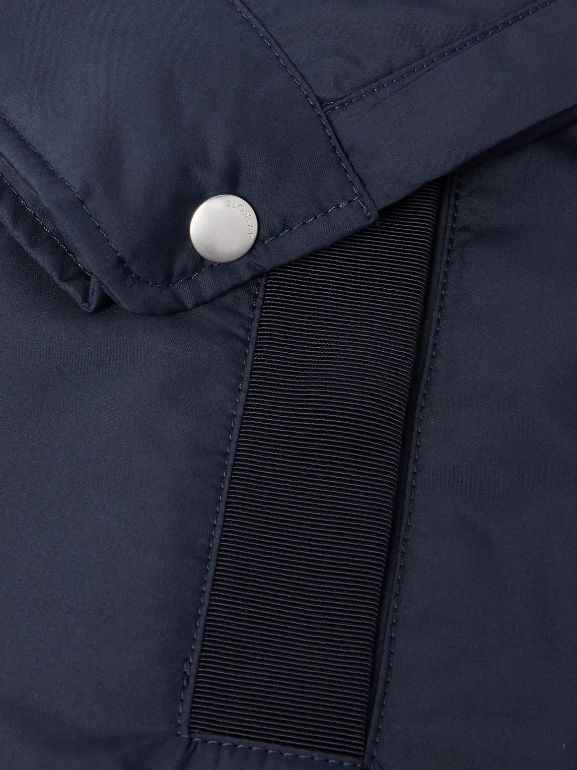 Incotex Teknosartorial Grosgrain-trimmed Padded Shell Overshirt In Blue