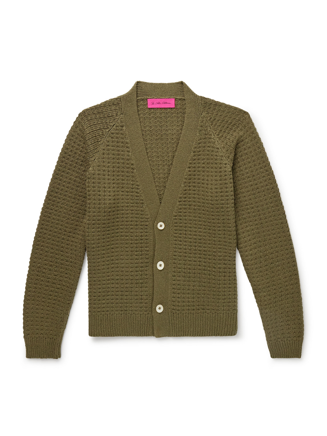 Nora Lite Waffle-Knit Cotton Cardigan