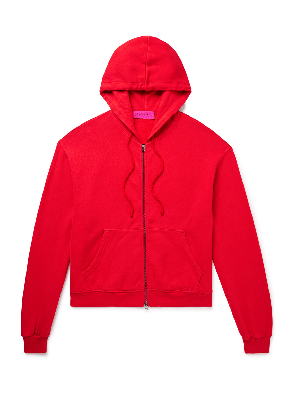 Daily Logo-Embroidered Cotton and Cashmere-Blend Jersey Zip-Up Hoodie