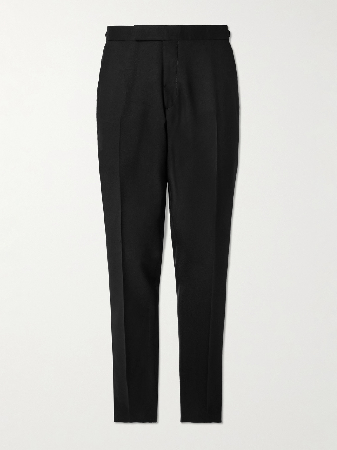 MR P. Slim-Fit Straight-Leg Twill-Trimmed Wool Tuxedo Trousers - Men