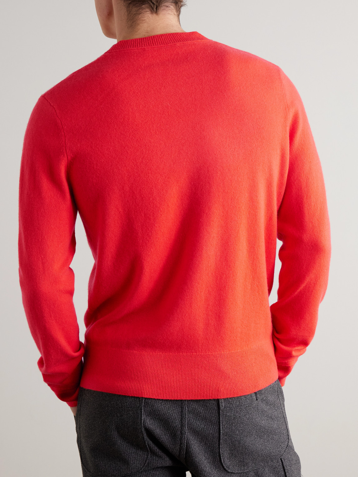  Mr P. - Curtis Cashmere Sweater - Men - Orange - S 