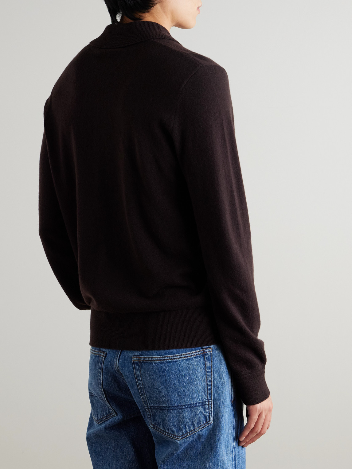  Mr P. - Cliff Cashmere Polo Shirt - Men - Brown - Xs 