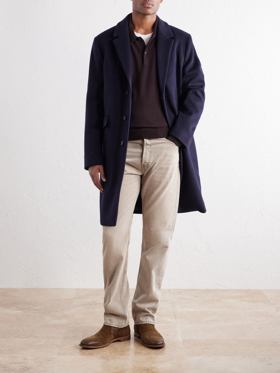 Mr P. - Cliff Cashmere Polo Shirt
