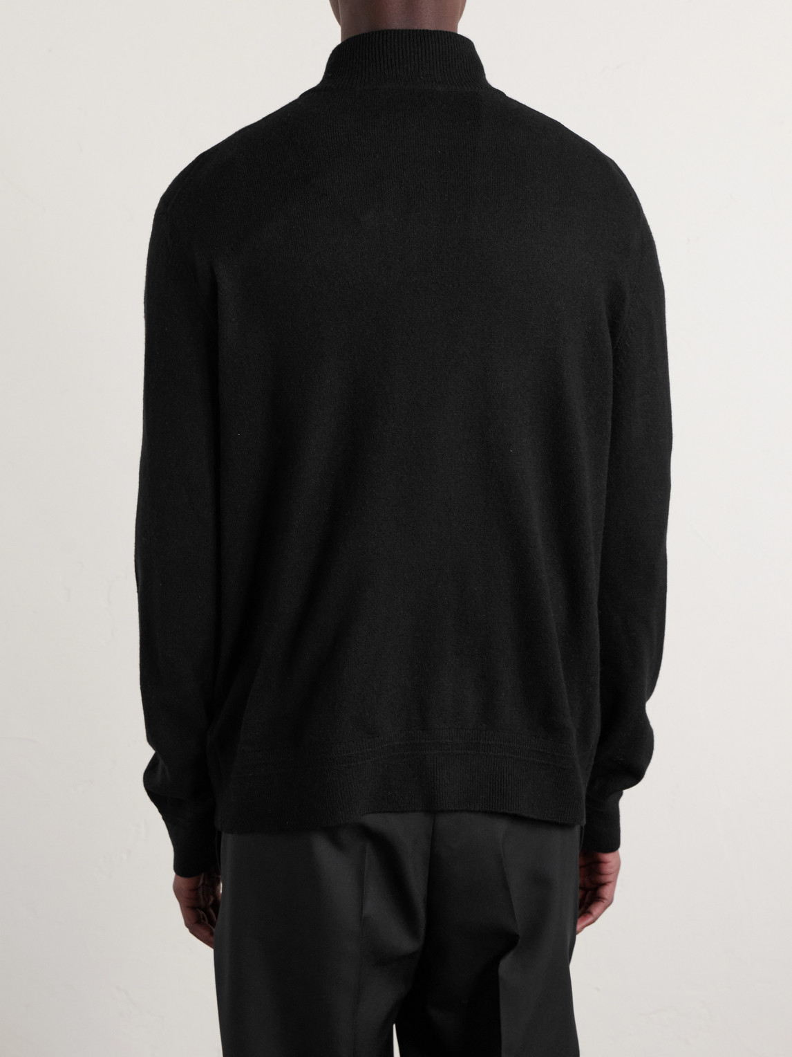  Mr P. - James Cashmere Half-zip Sweater - Men - Black - Xs 