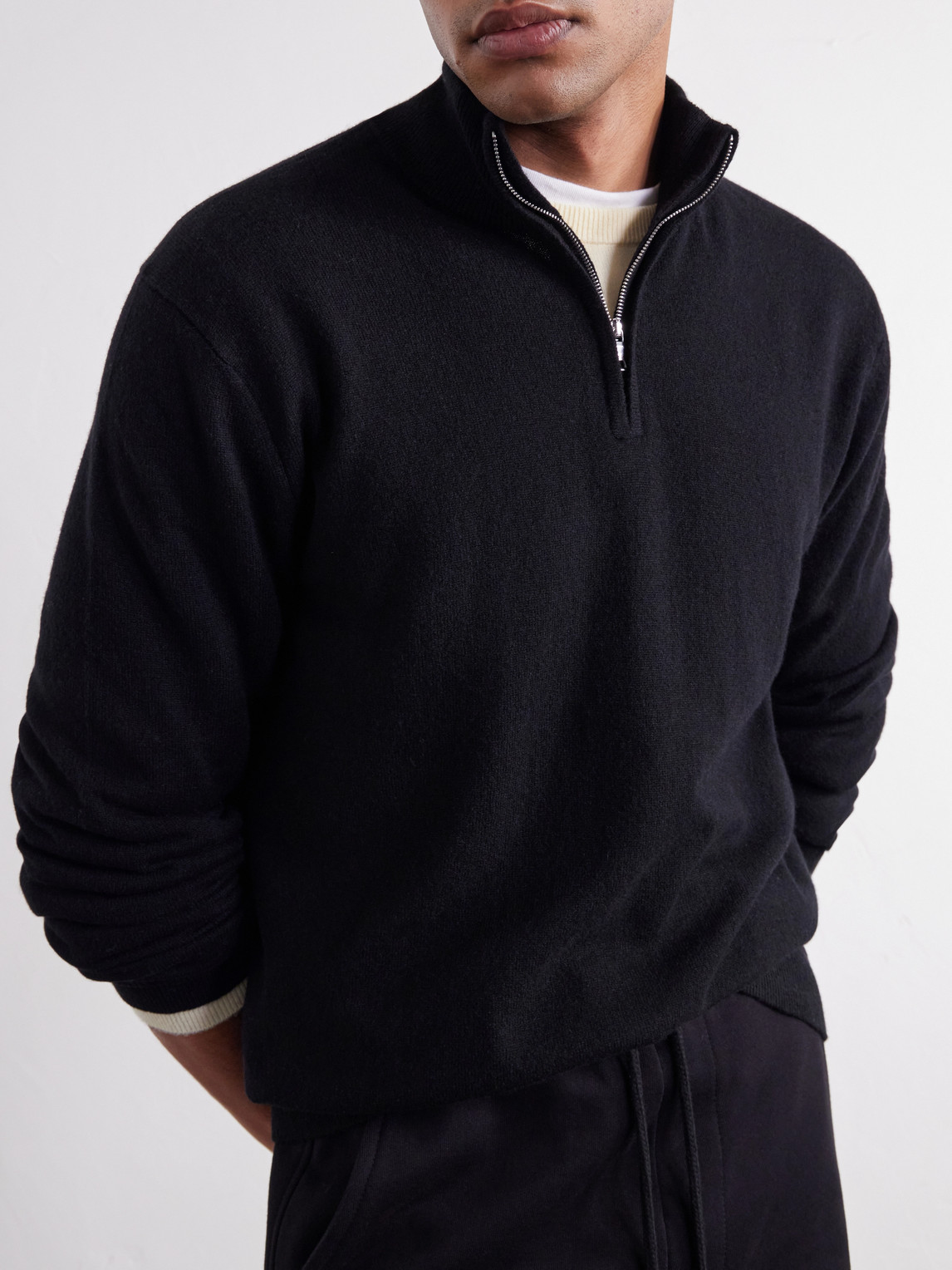 Mr P. - James Cashmere Half-Zip Sweater