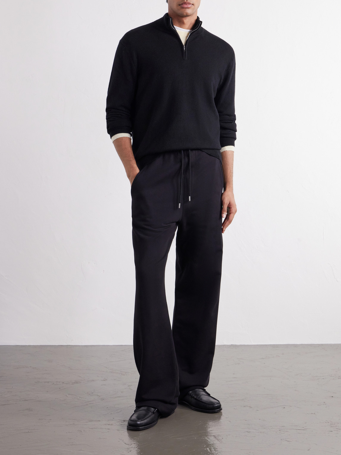 Mr P. - James Cashmere Half-Zip Sweater