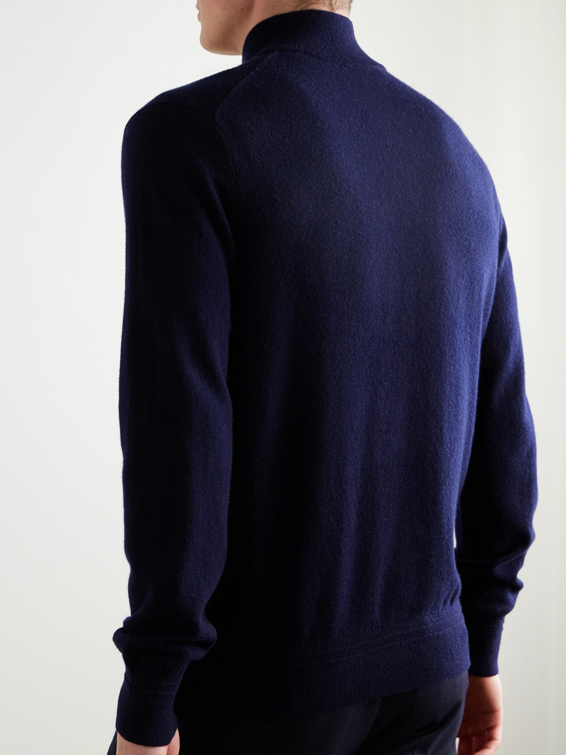  Mr P. - James Cashmere Half-zip Sweater - Men - Blue - Xs 