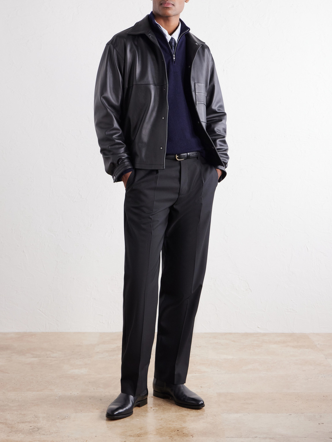 Mr P. - James Cashmere Half-Zip Sweater