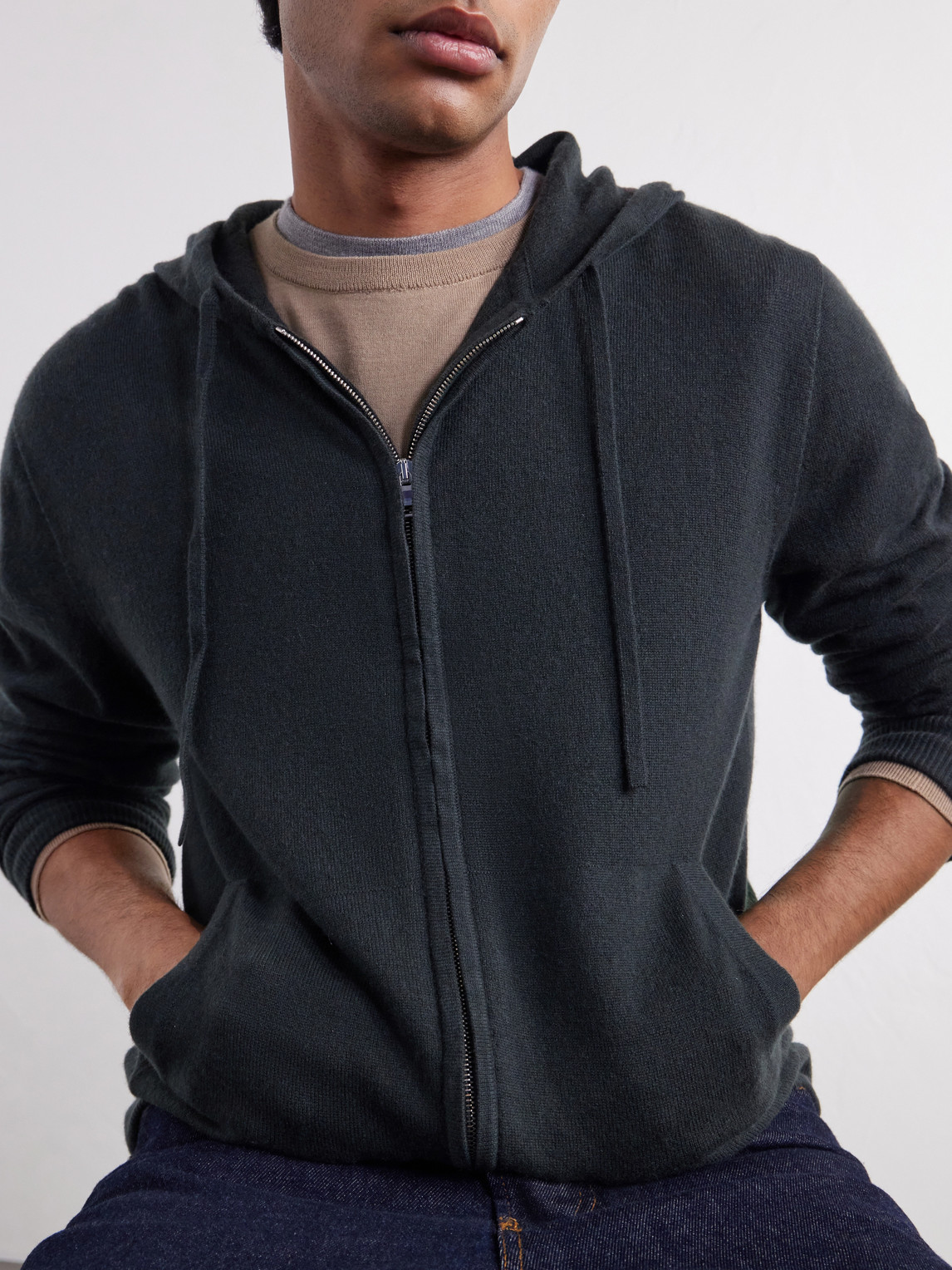 Mr P. - Wool And Cashmere-Blend Zip-Up Hoodie