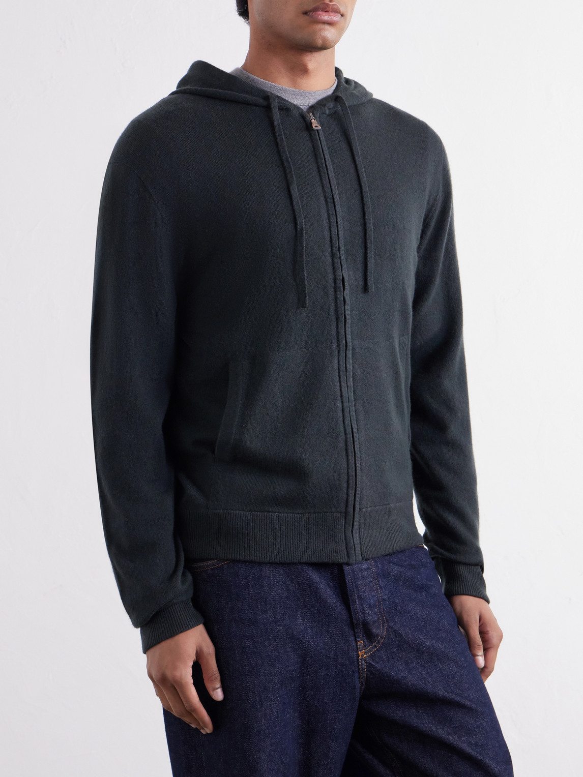 Mr P. - Wool And Cashmere-Blend Zip-Up Hoodie