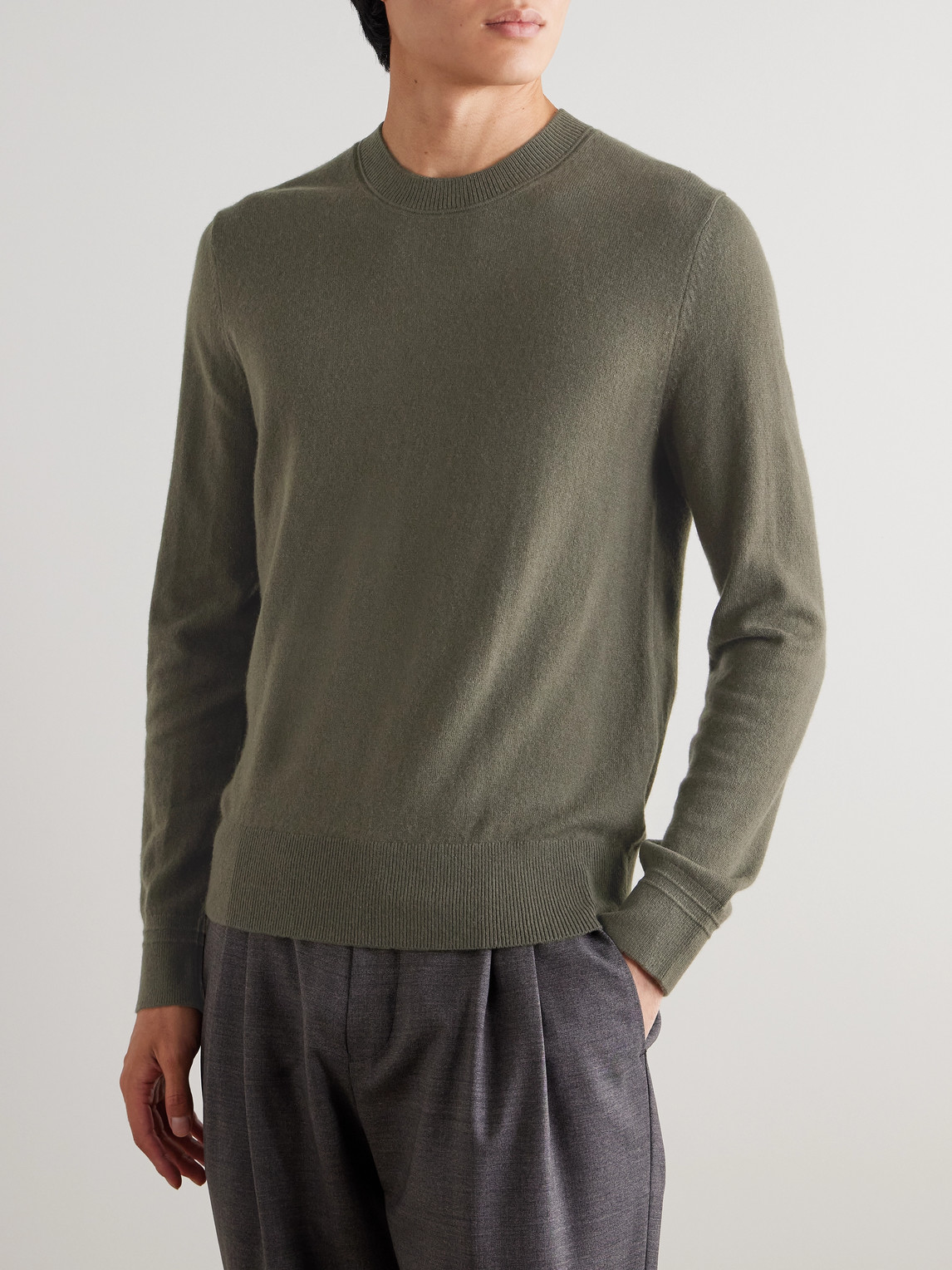  Mr P. - Curtis Cashmere Sweater - Men - Green - Xs 