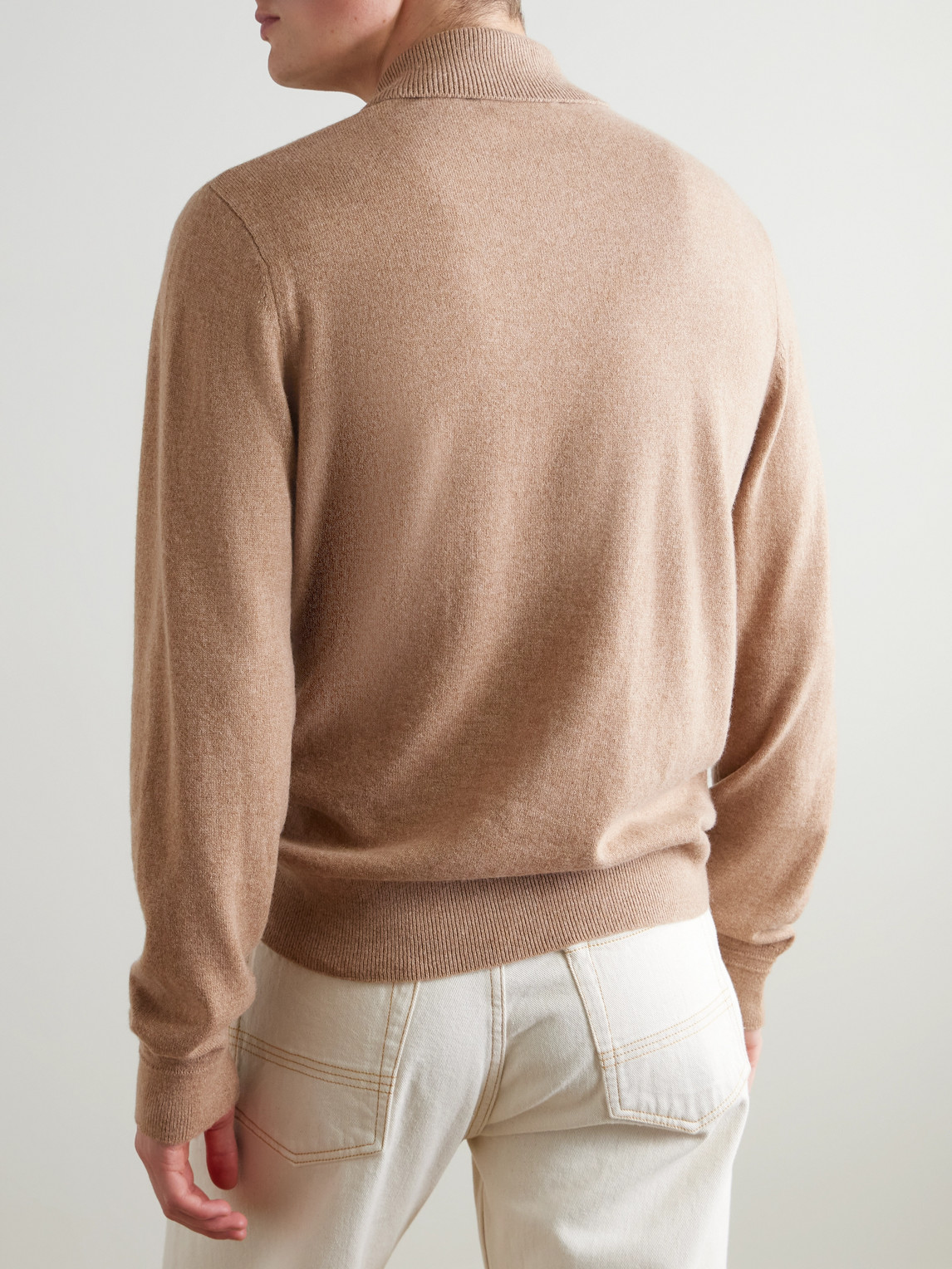  Mr P. - Cliff Cashmere Polo Shirt - Men - Brown - Xs 