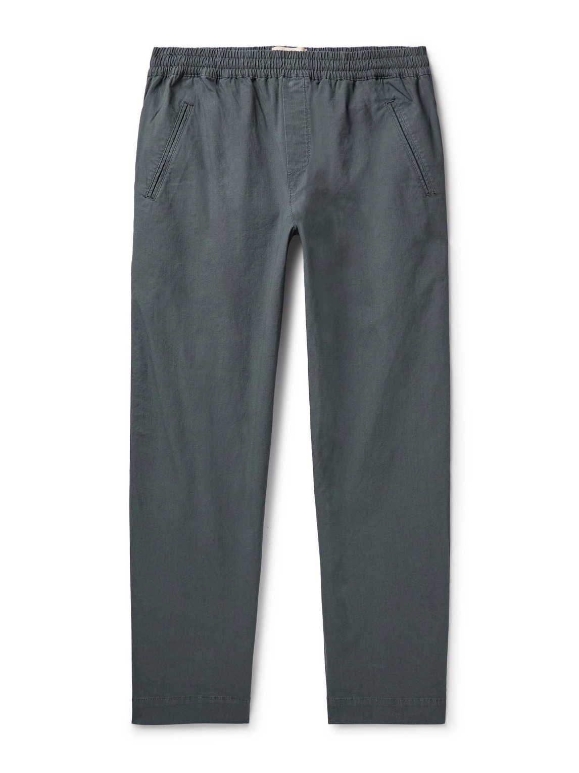 Folk Assembly Tapered Cotton-blend Ripstop Trousers In Gray