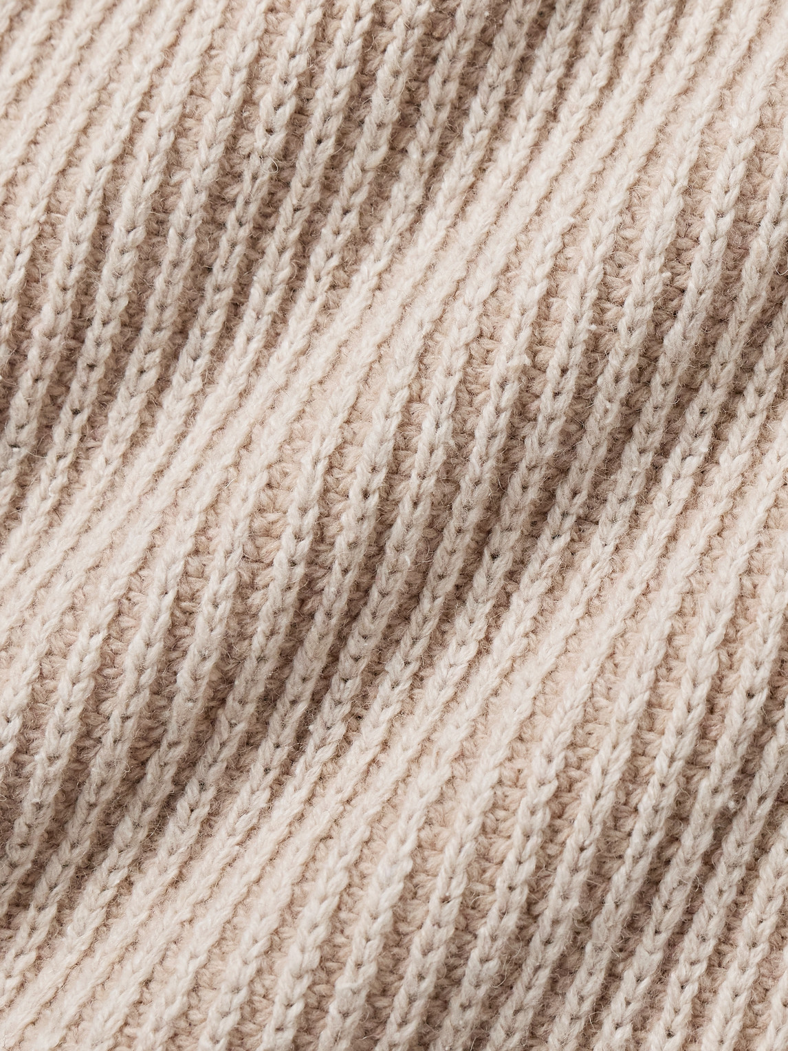 Folk Ribbed Wool-blend Sweater In Neutral