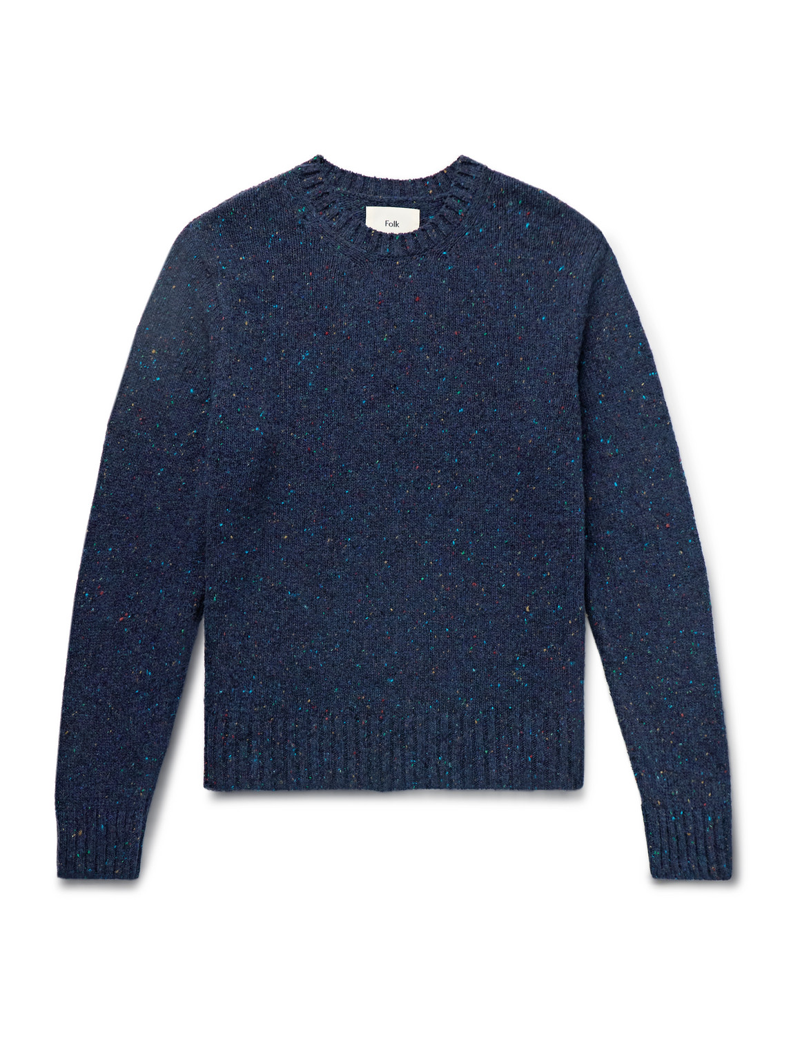 Folk Wool-blend Sweater In Blue