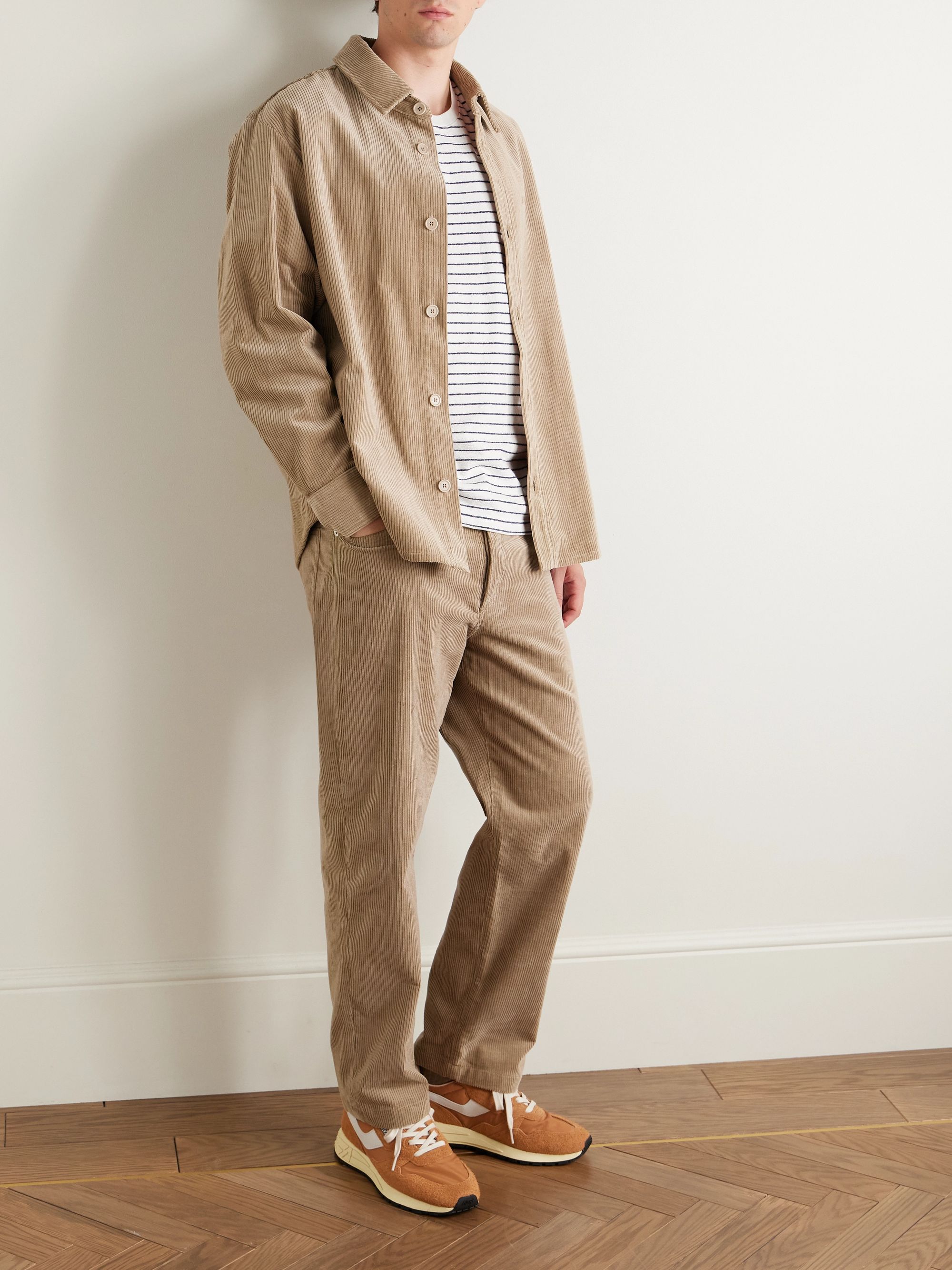 FOLK Striped Cotton-Jersey T-Shirt