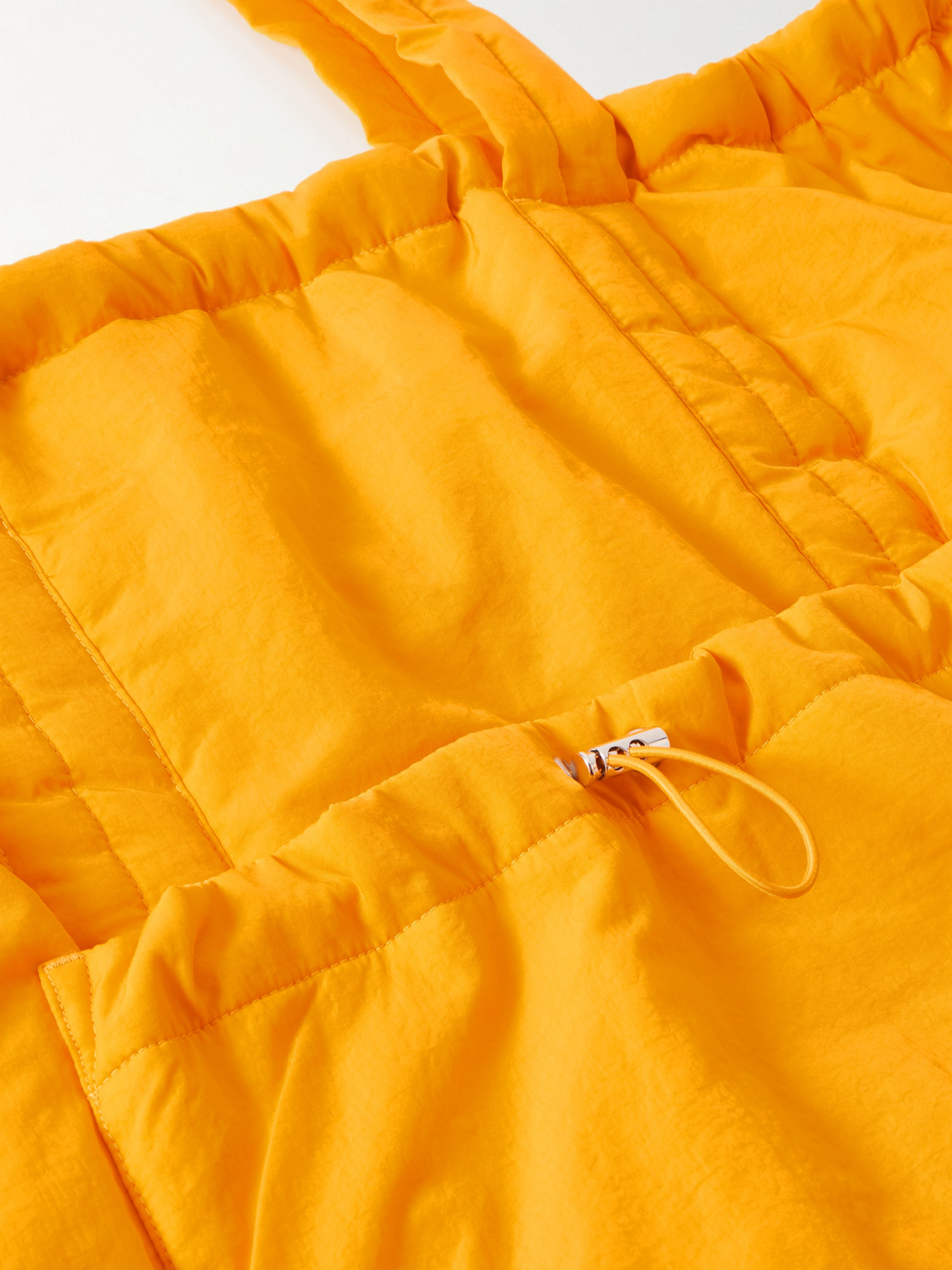 Folk Wadded Logo-appliquéd Shell Tote Bag In Yellow