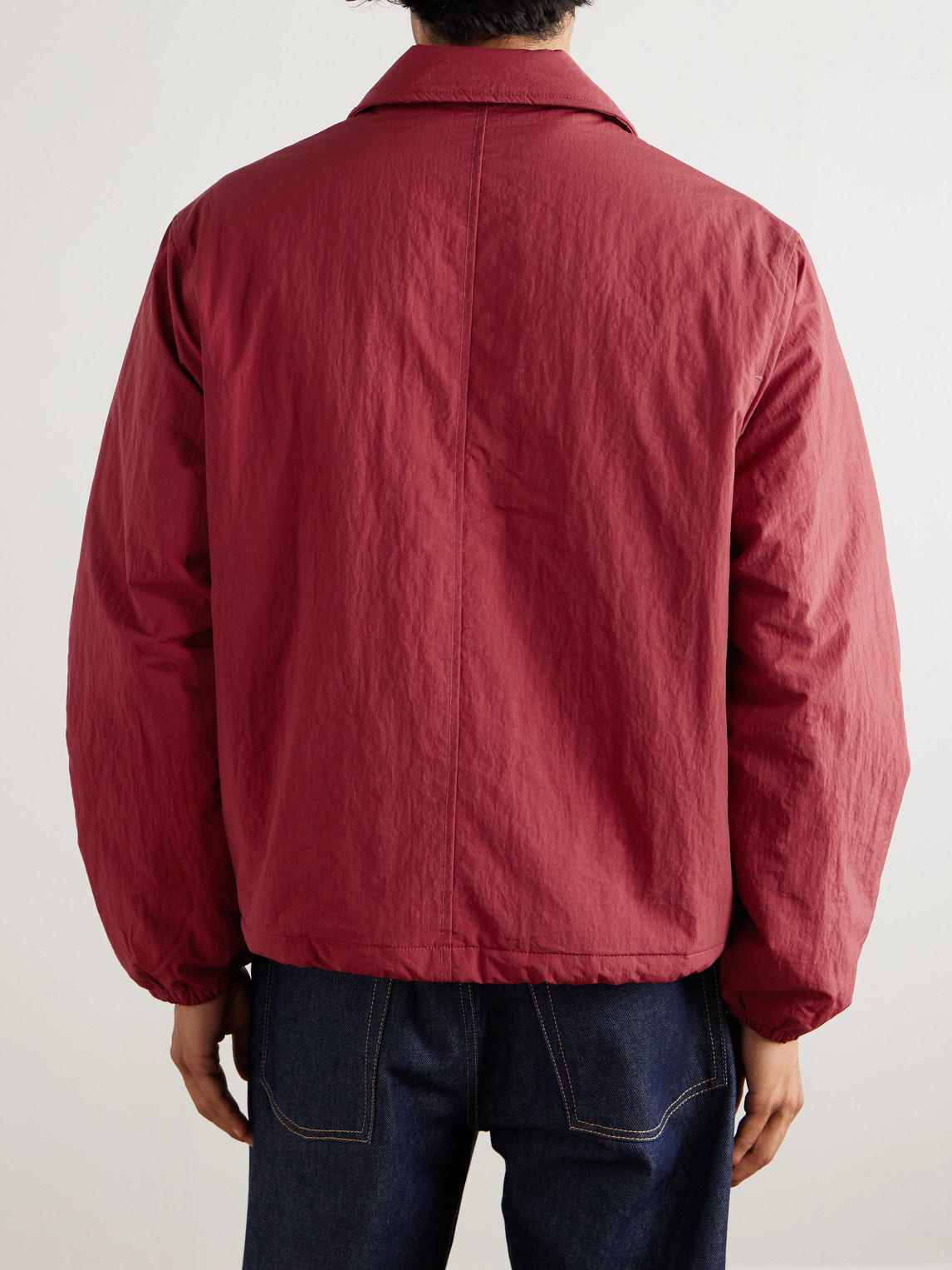 Folk Wadded Ripstop Bomber Jacket In Black